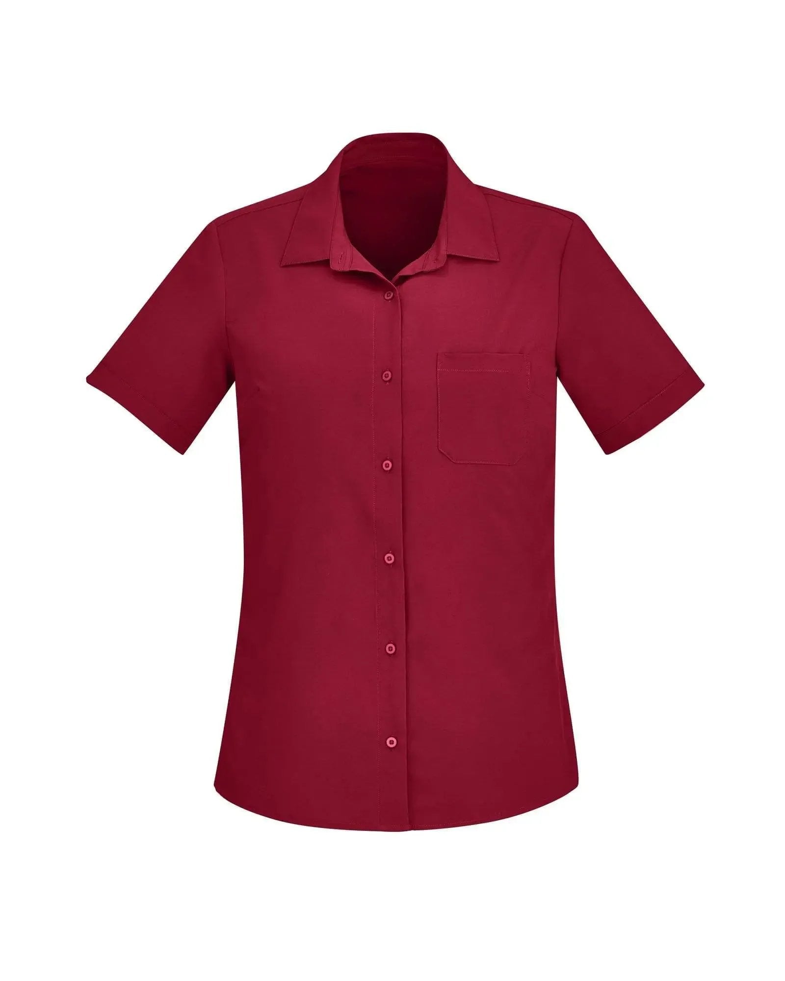 BizCare Women's Easy Stretch Short Sleeve Shirt CS947LS